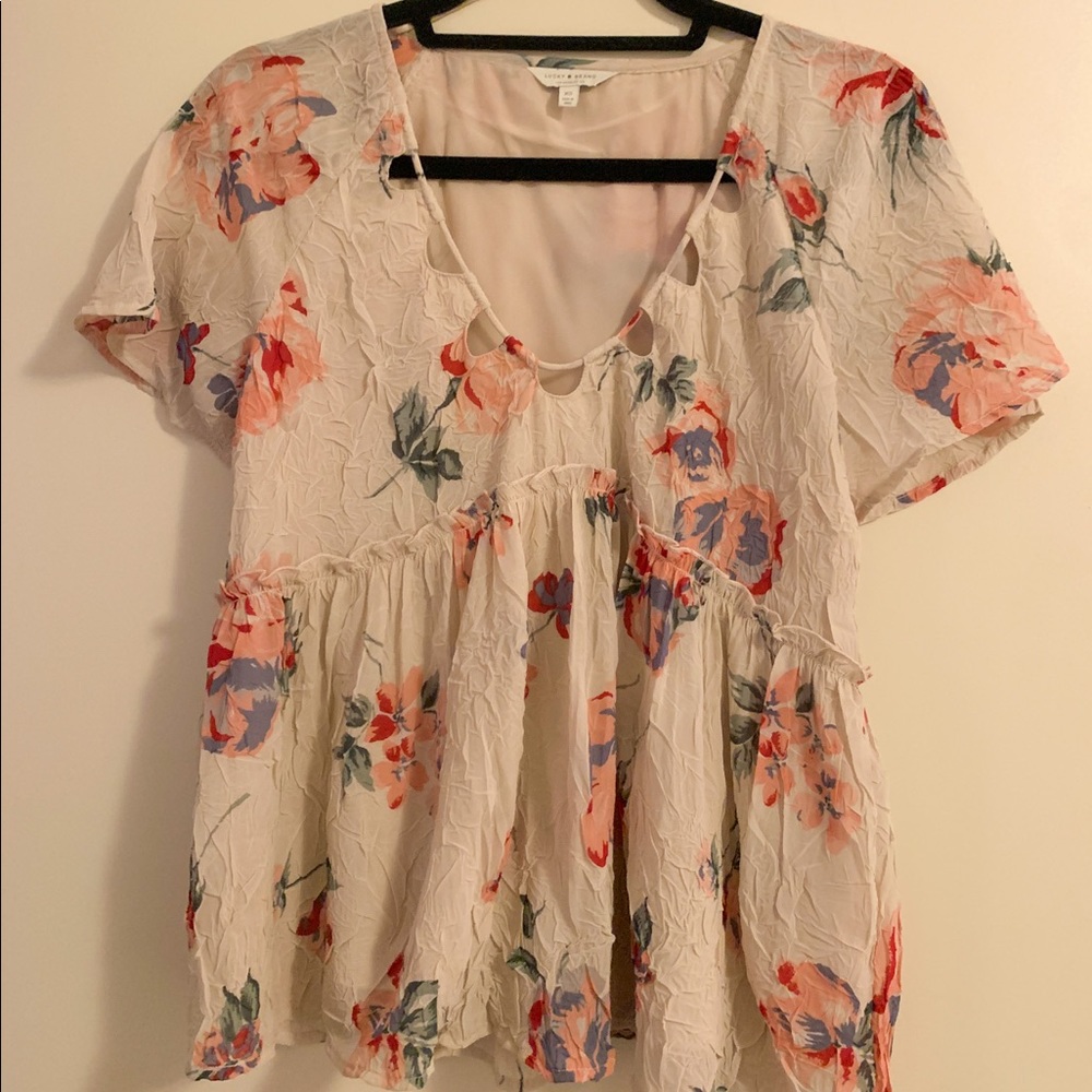 Lucky Brand Floral Blouse